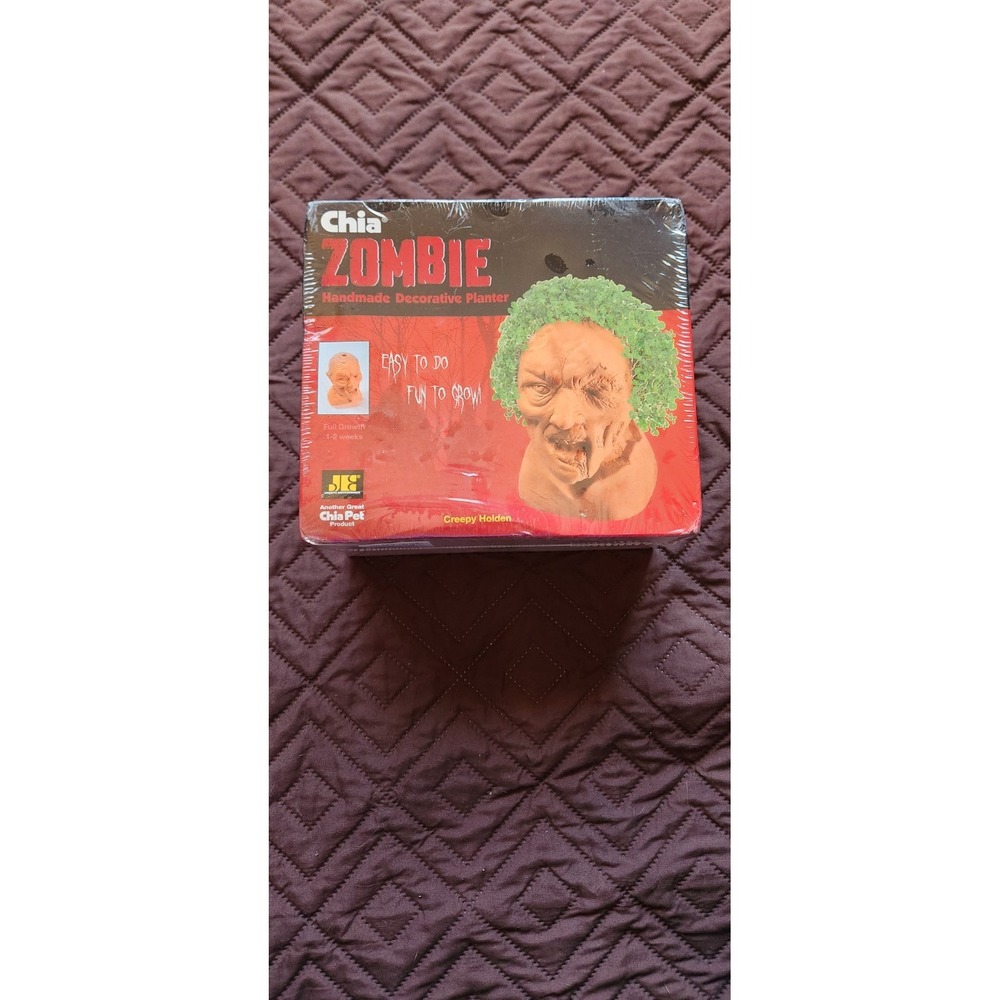 Chia Pet Zombie Creepy Holden Halloween Factory Sealed‎ 2014 Joseph Enterprises
